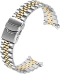 2 - Tone Jubilee Bracelet with curved ends 20mm for Seiko Watches